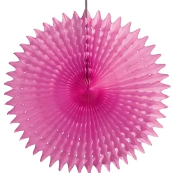 Abanicos Decorativos Fucsia Ø 25 Cm