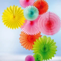 Abanicos Decorativos Sorbete Verde Ø 44 Cm