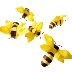 Abejas Decorativas 10-14 Cm, 5 Piezas