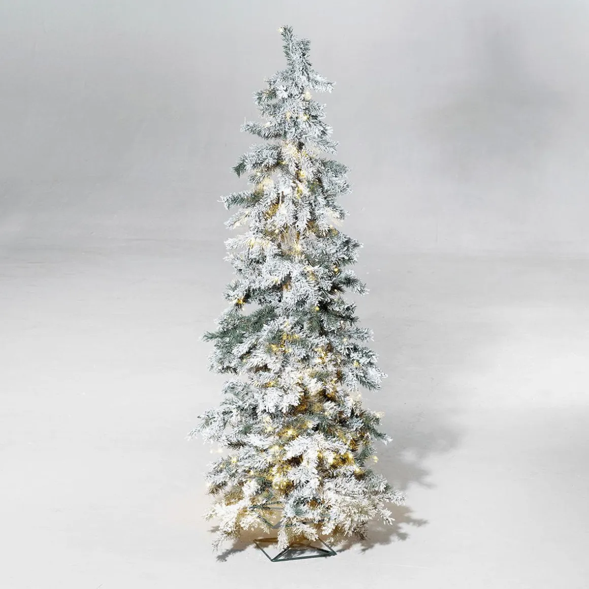 Abeto De Invierno, Abeto Artificial De Luvi Con Nieve Con Luz LED, 160 Cm