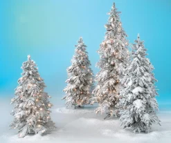 Abeto De Invierno, Abeto Artificial De Luvi Con Nieve Con Luz LED, 160 Cm