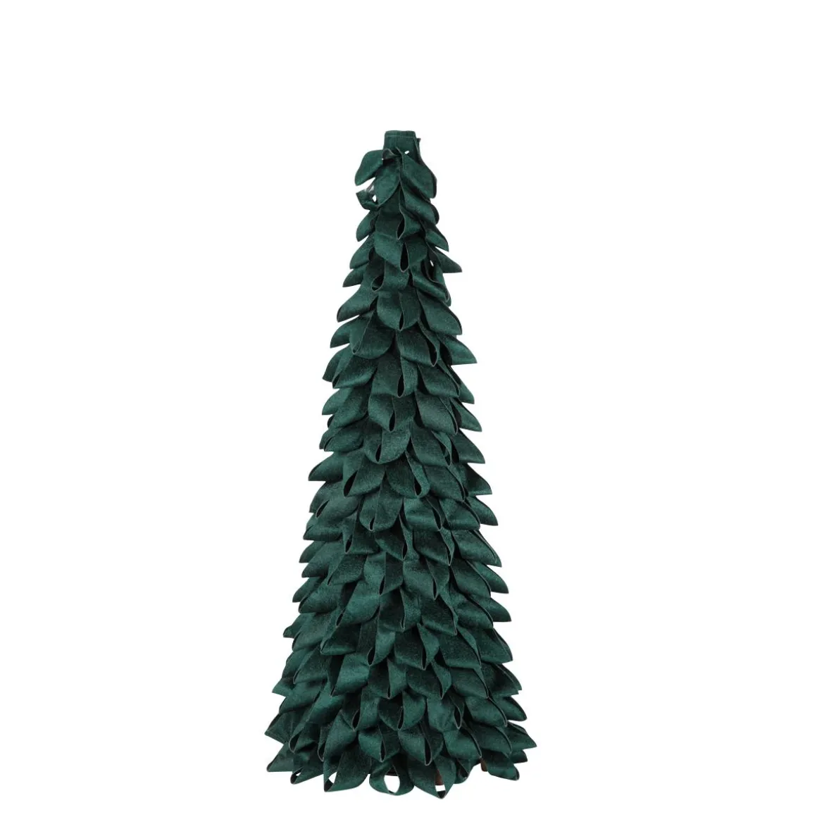 Abeto Decorativo De Lazos 58 Cm De Altura 25 Cm Ø Verde