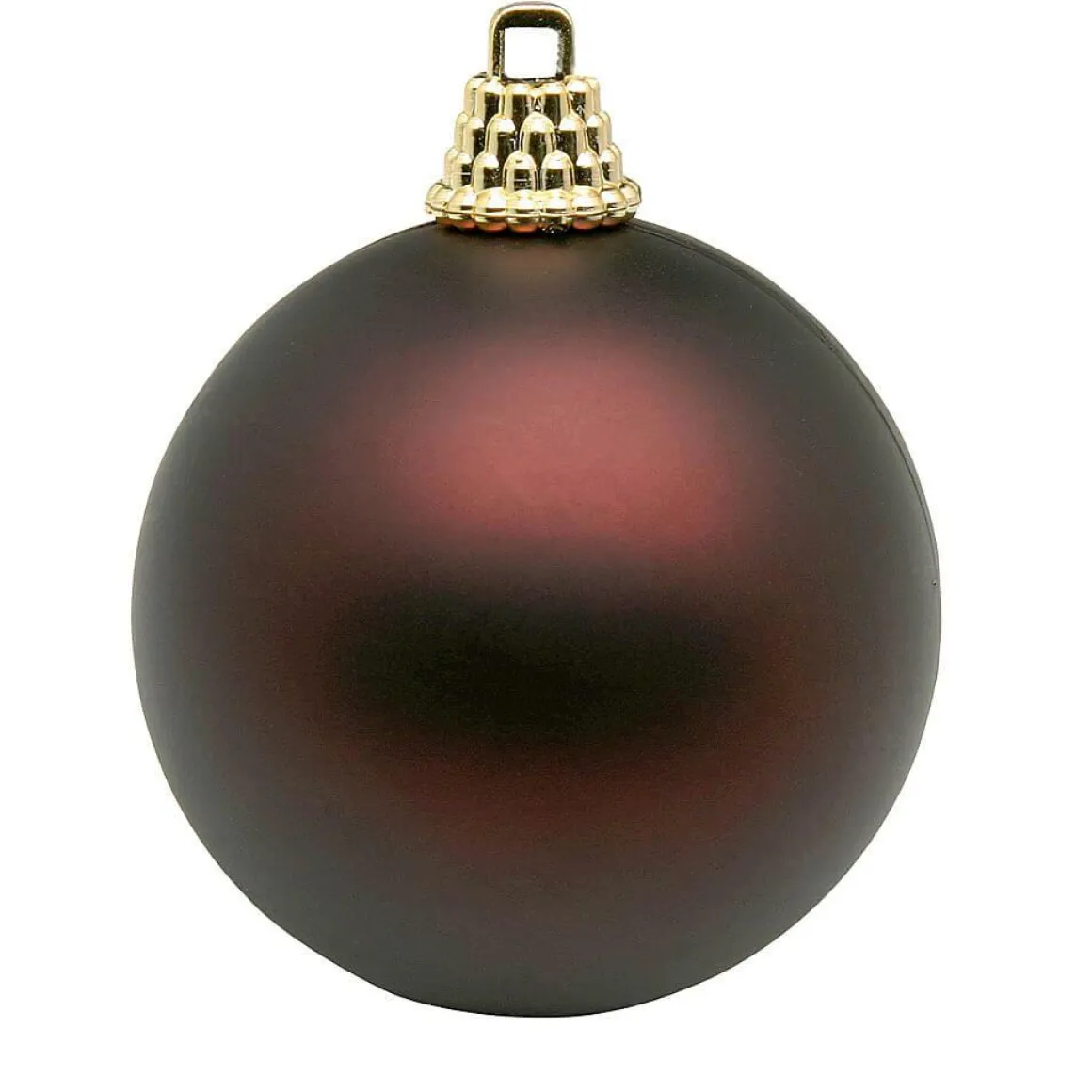 Adorno Navideño Marrón Mate, 6cm-24 Piezas