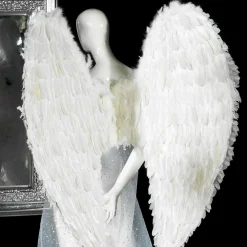 Alas De ángel Blancas Con Plumas, Longitud 120 Cm