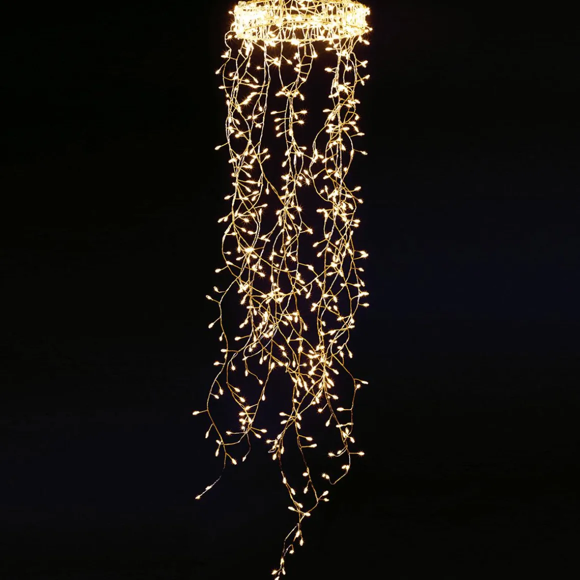 Anillo De Luces De Alambre "Fuegos Artificiales", Longitud 60 Cm, Ø 20 Cm