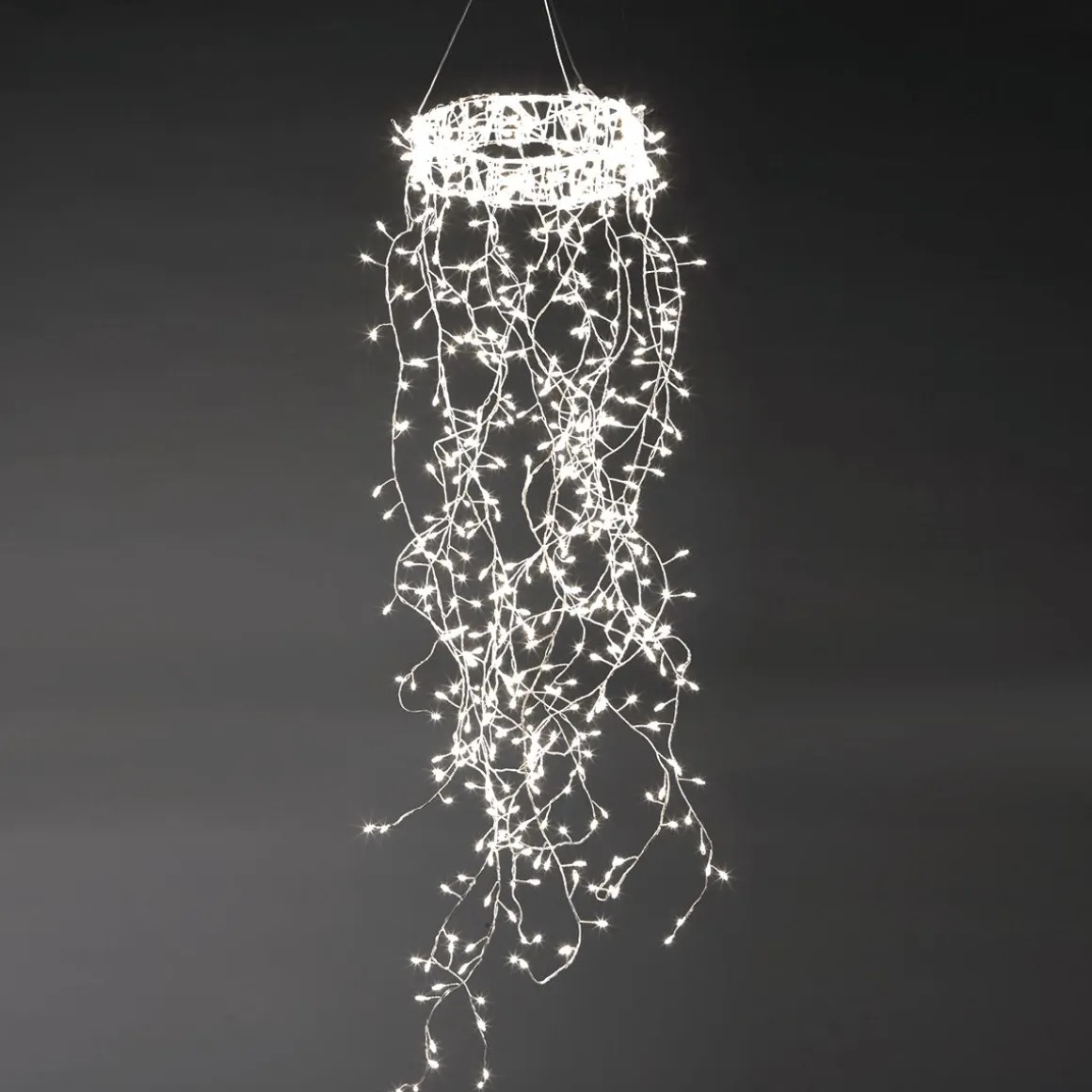Anillo De Luces De Alambre "Fuegos Artificiales", Longitud 60 Cm, Ø 20 Cm