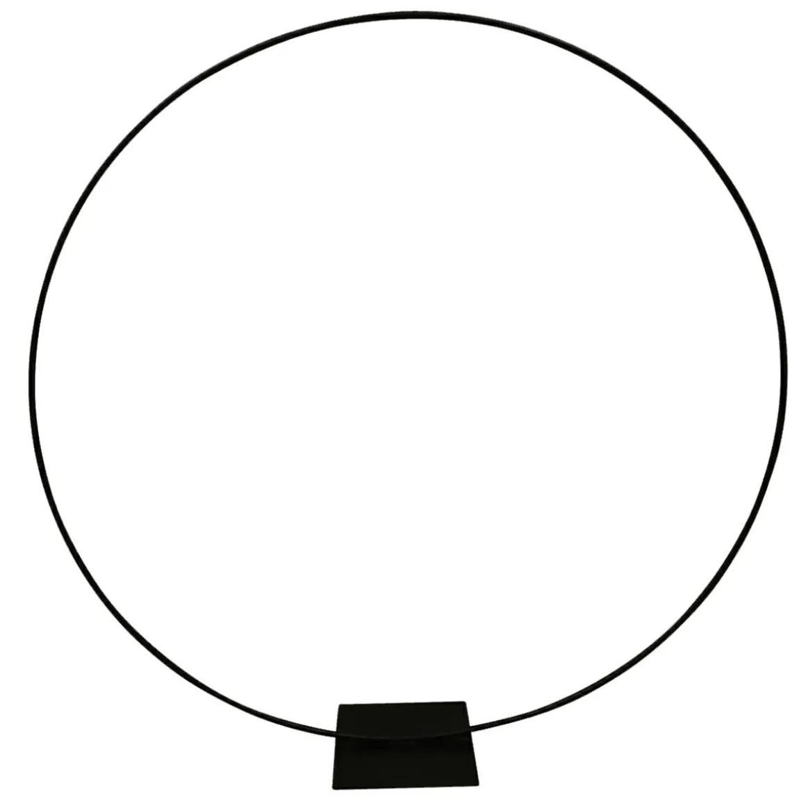 Anillo Decorativo De Metal, Negro Ø 200 Cm