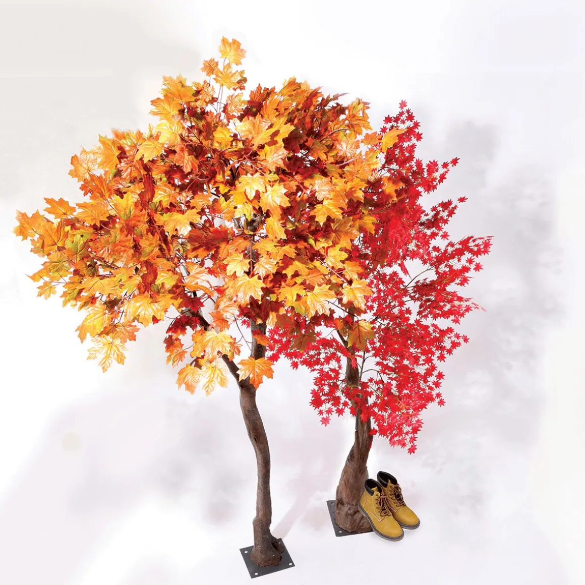 Arce Artificial árbol De Otoño Naranja-amarillo, 270 Cm