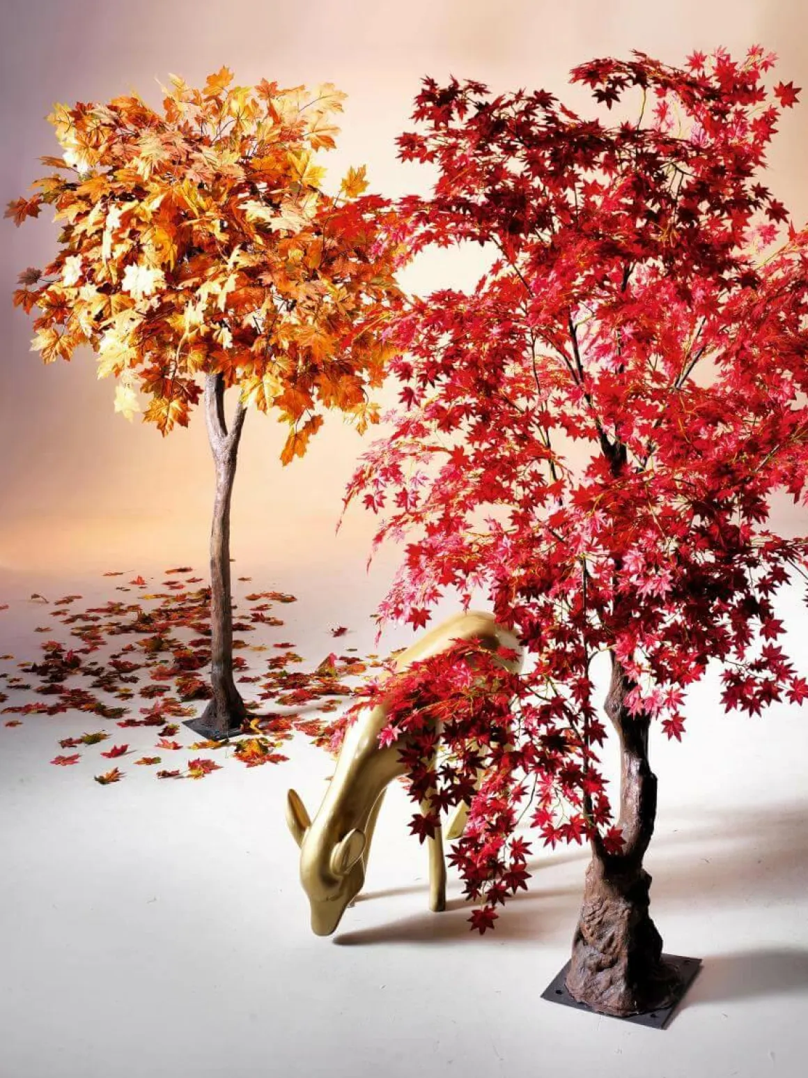 Arce Artificial árbol De Otoño Naranja-amarillo, 270 Cm