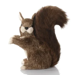 Ardilla De Sisal Decorativa Con Cola Tupida 23 Cm