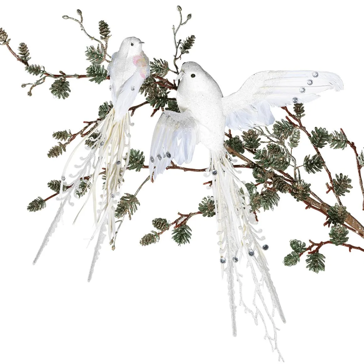 Ave Decorativa Color Blanco 38 Cm