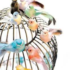 Aves Decorativas, Color Azul, 10 Cm, 6 Piezas