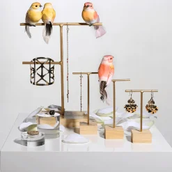 Aves Decorativas, Color Rosa, 10 Cm, 6 Piezas