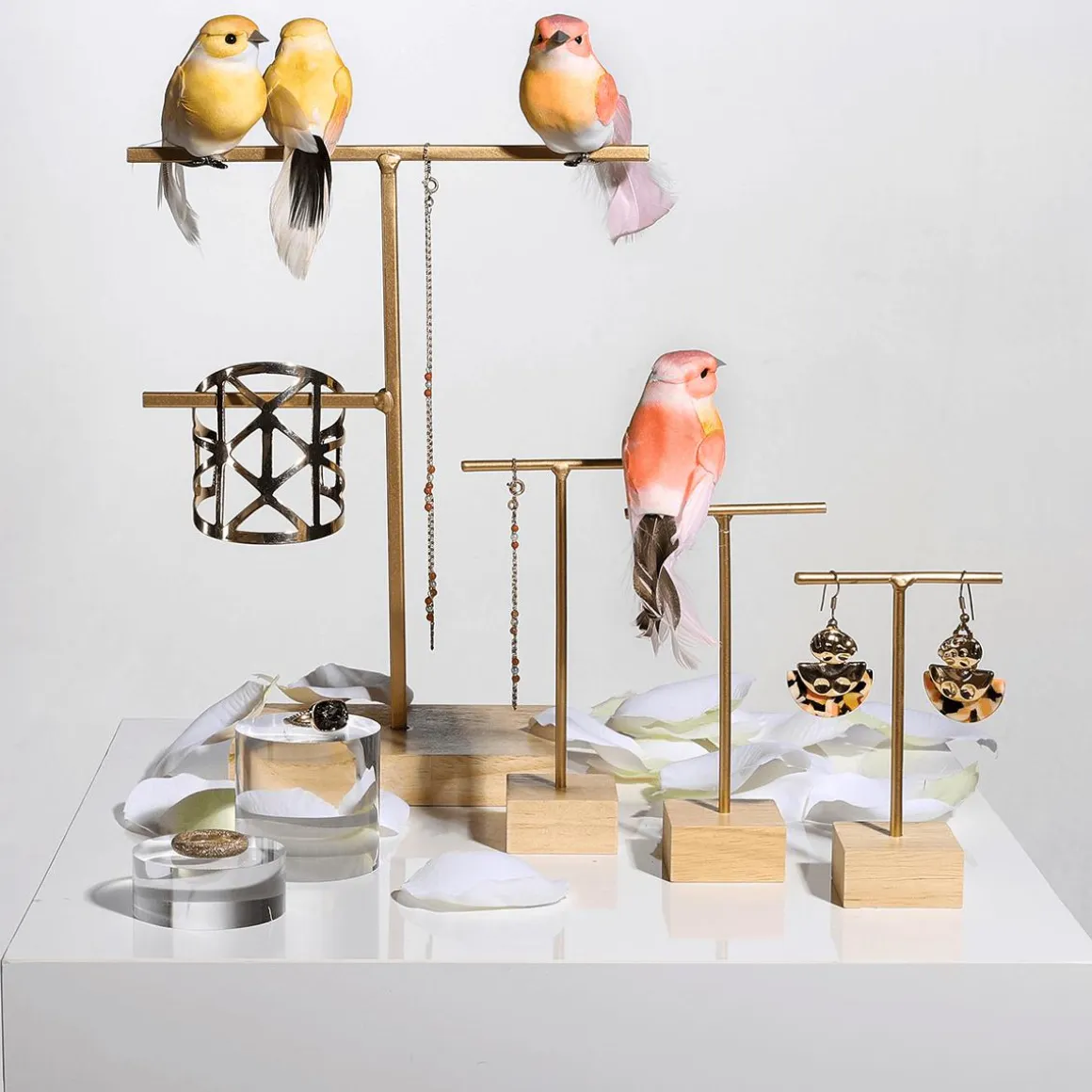 Aves Decorativas, Color Rosa, 10 Cm, 6 Piezas