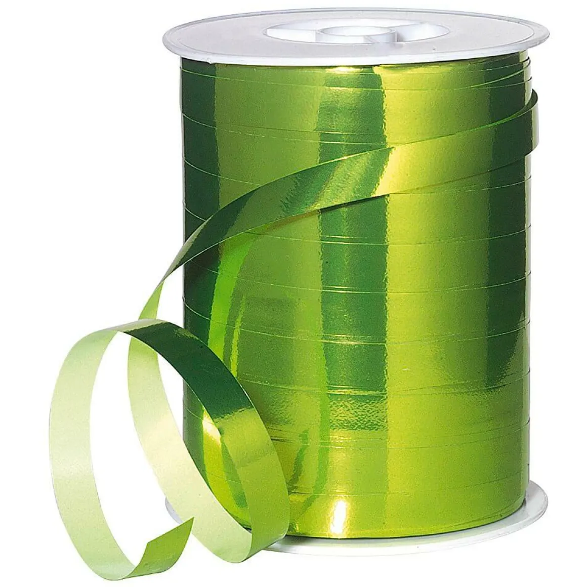 Banda Metálica Brillante, Anchura 10 Mm, Color Verde Manzana