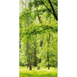 Bandera De Tela Ignífuga "Bosque De Primavera" De Tela De Bandera 100 X 200 Cm