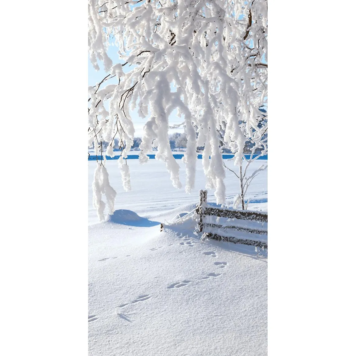 Bandera Paisaje Nieve 1 X 2 M