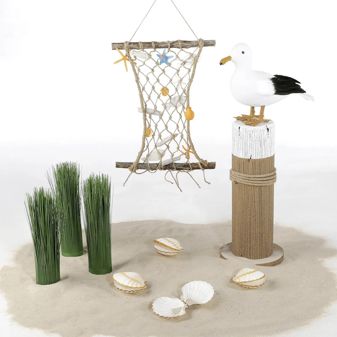 Bita Decorativa Marítima, Altura 50 Cm