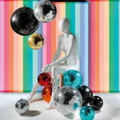 Bola De Discoteca Roja, Ø 30 Cm
