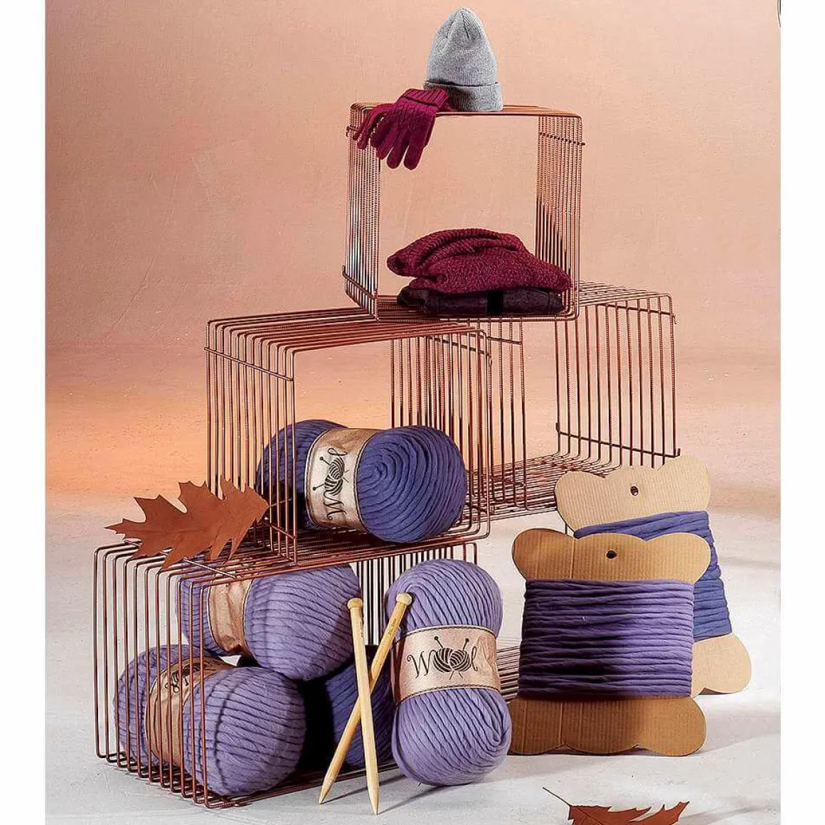 Bola De Lana Decorativa XXL 40 X 22 Cm Gris