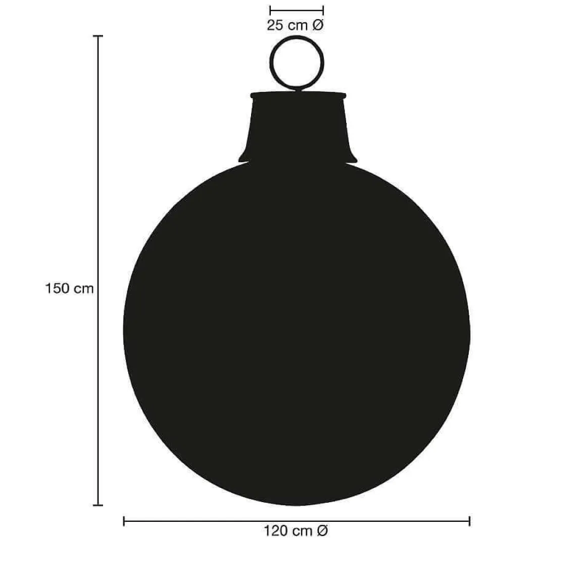 Bola De Navidad 120 Cm, Colores Personalizados
