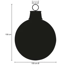 Bola De Navidad, Color Rojo, Ø 120 Cm