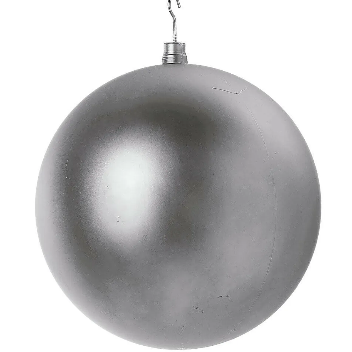 Bola De Navidad XXL Plata Mate, 50 Cm