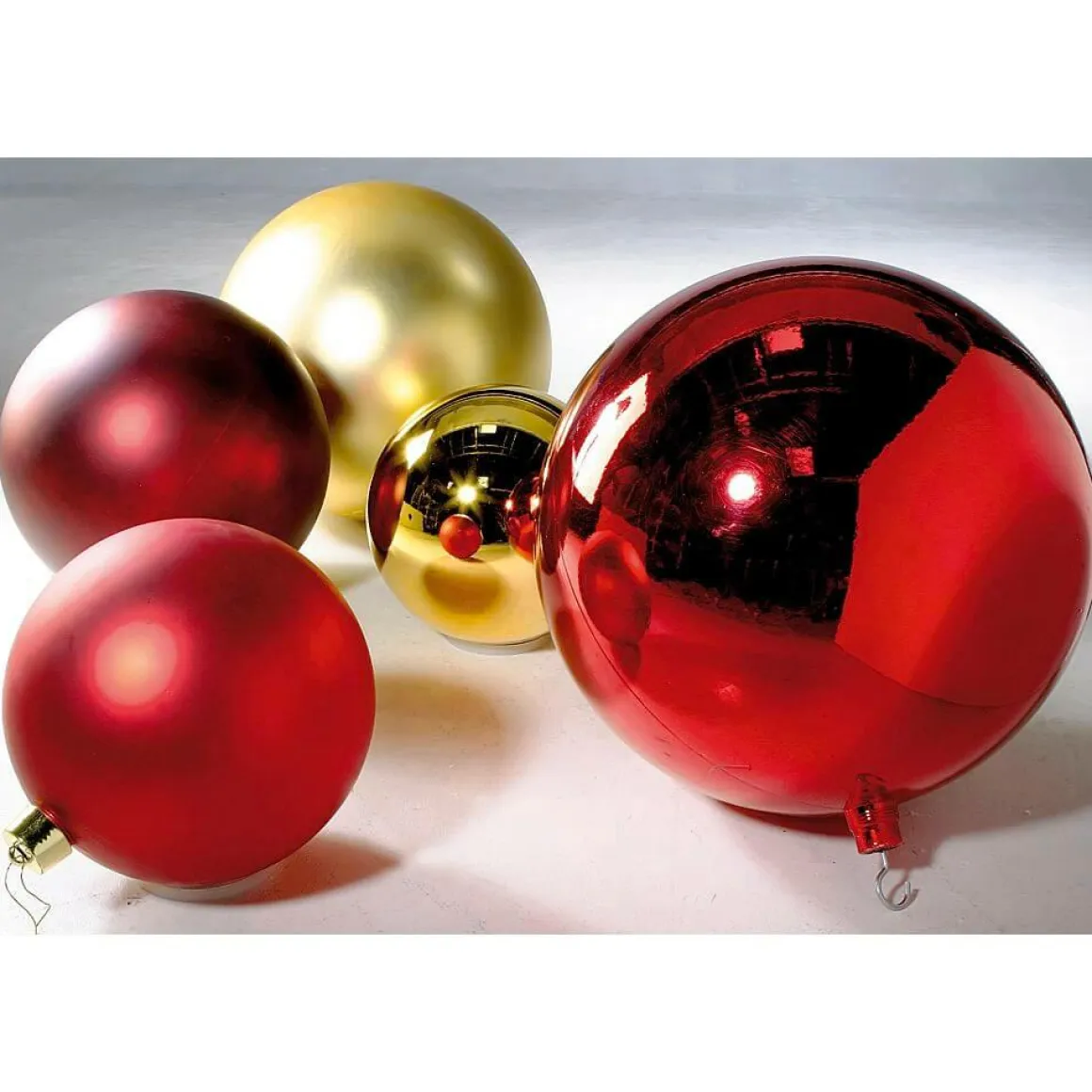Bola De Navidad XXL Roja Brillante, 40 Cm