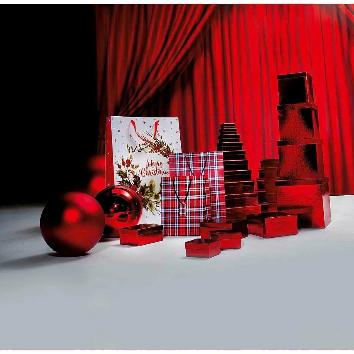 Bola De Navidad XXL Roja Mate, 30 Cm
