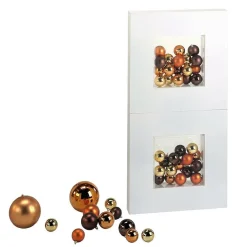 Bolas De Navidad De Plástico Brillante, 6 Cm Ø - 24 Piezas