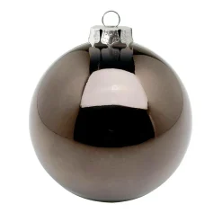 Bolas De Navidad De Plástico Sin Costura, Marrón Brillante Ø 8 Cm
