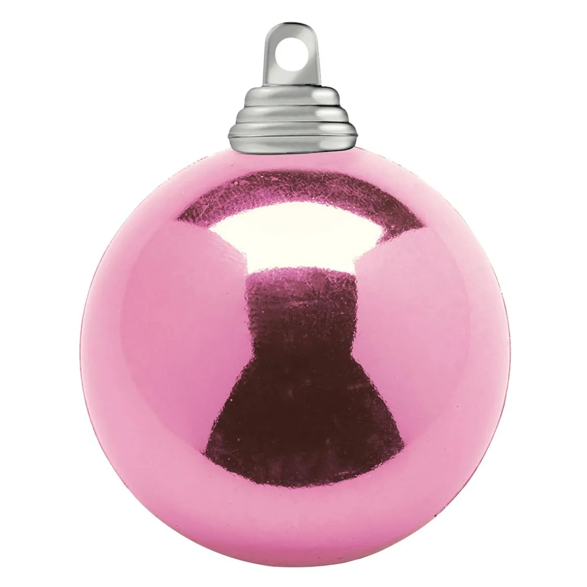 Bolas De Navidad De Plástico Ignífugo Rosa Brillante