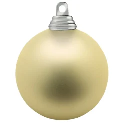 Bolas De Navidad De Plástico Ignífugo Champán Mate