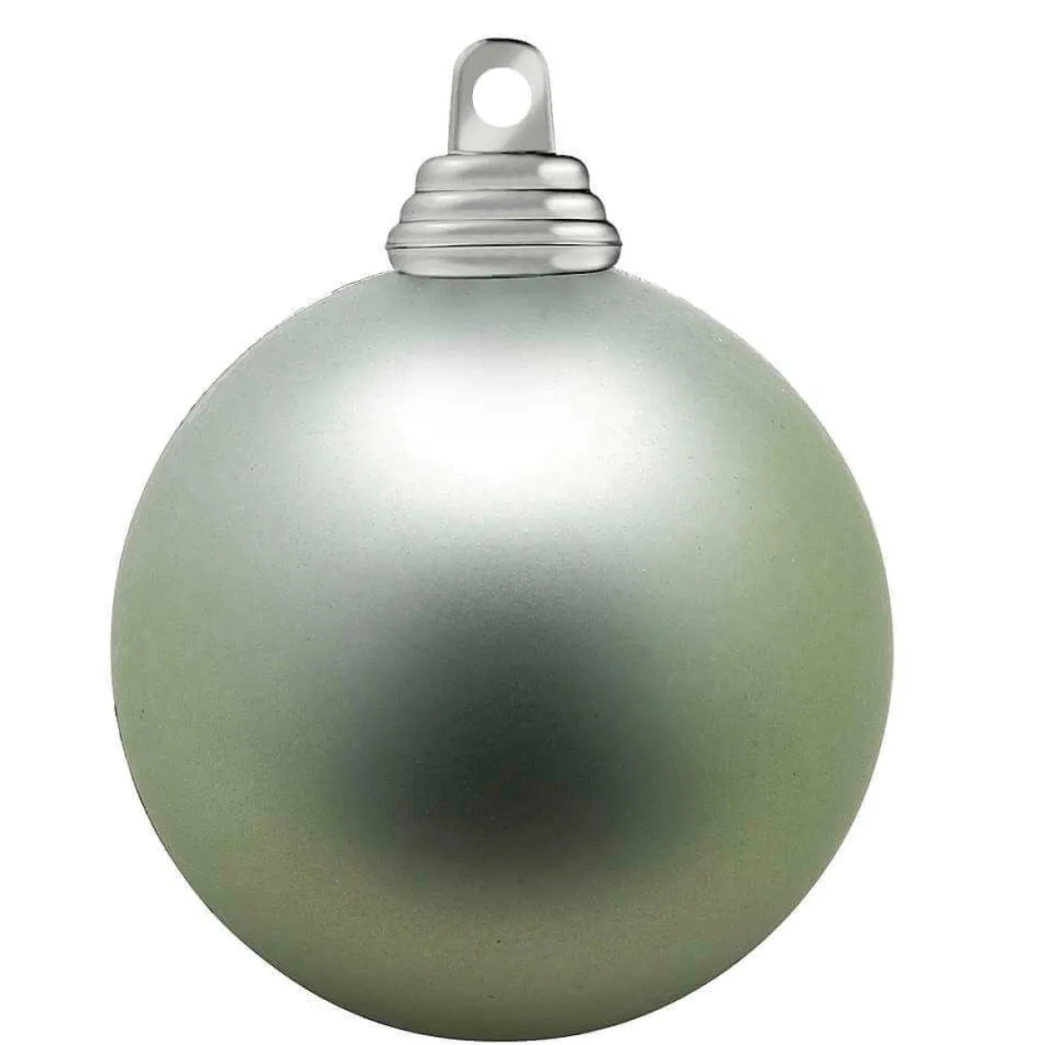 Bolas De Navidad De Plástico Verde Salvia Mate, 6 Cm Ø - 24 Piezas