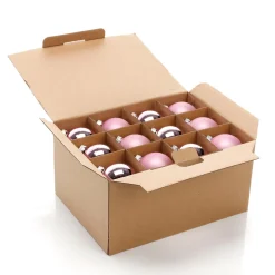 Bolas De Navidad De Polvo En Vidrio 6 Cm Ø - 24 Piezas