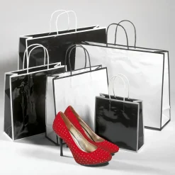 Bolsa De Papel "Coco" Blanco 25 X 25 Cm 25 Piezas, 155 Gr/m²