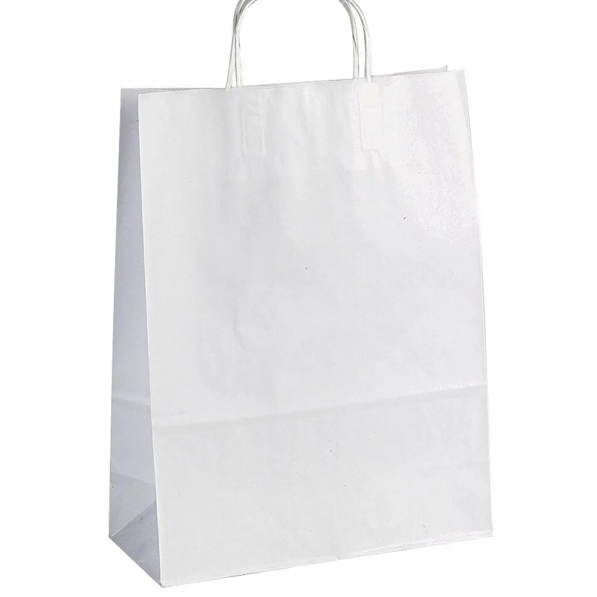Bolsa De Papel, Color Blanco, Tamaño 3: 47 X 45 + 17 Cm