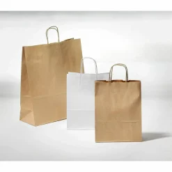 Bolsa De Papel, Color Blanco, Tamaño 3: 47 X 45 + 17 Cm