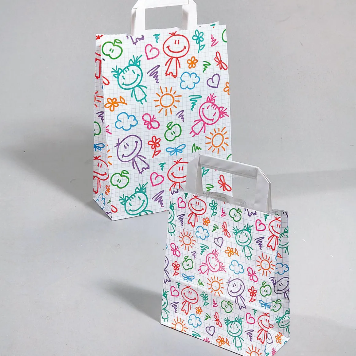 Bolsa De Papel "Feliz", 18 X 22 X 8 Cm