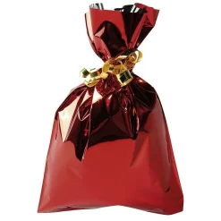 Bolsa De Regalo, Brillante, Roja, 15 X 25 Cm