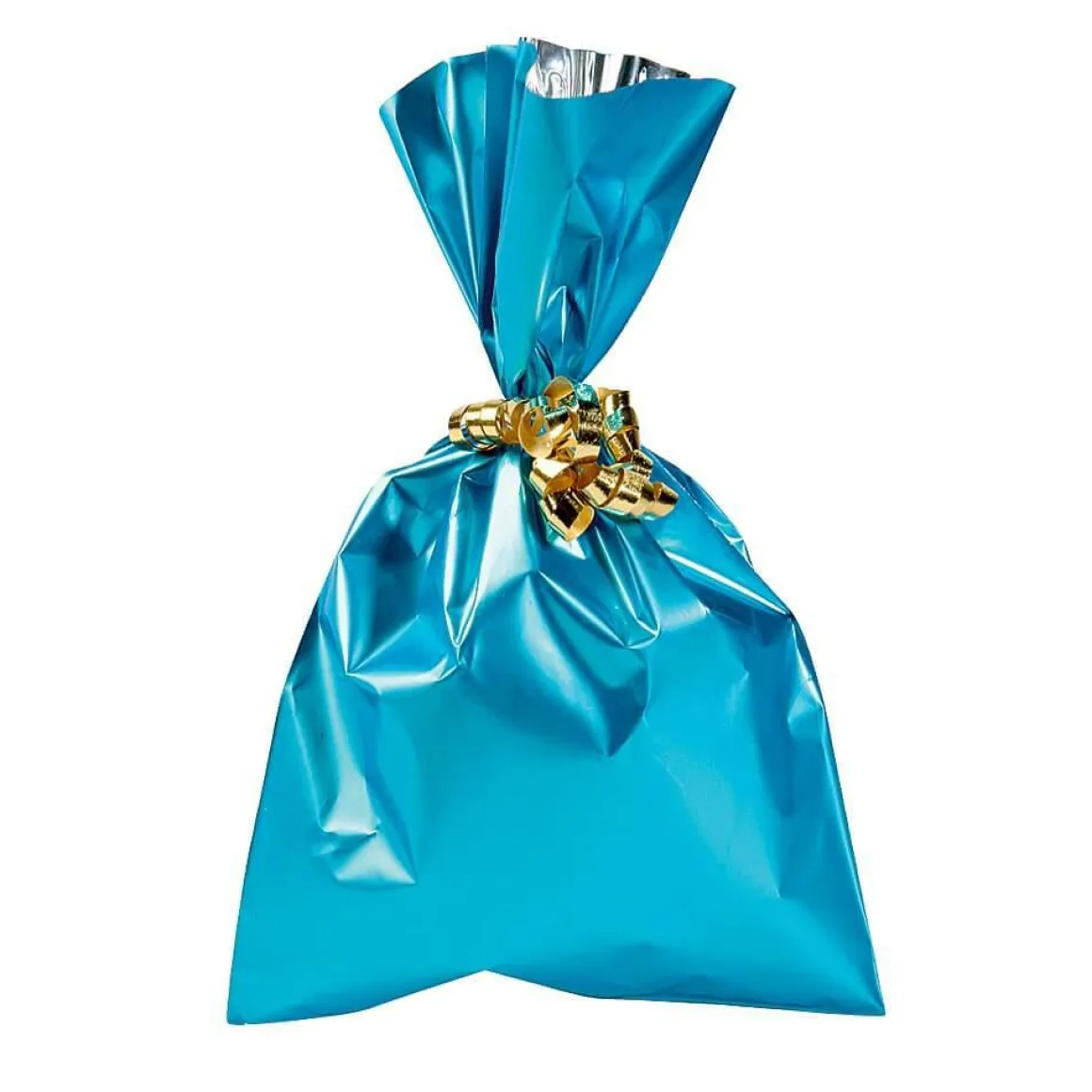 Bolsa De Regalo, Mate, Color Azul Claro, 15 X 25 Cm