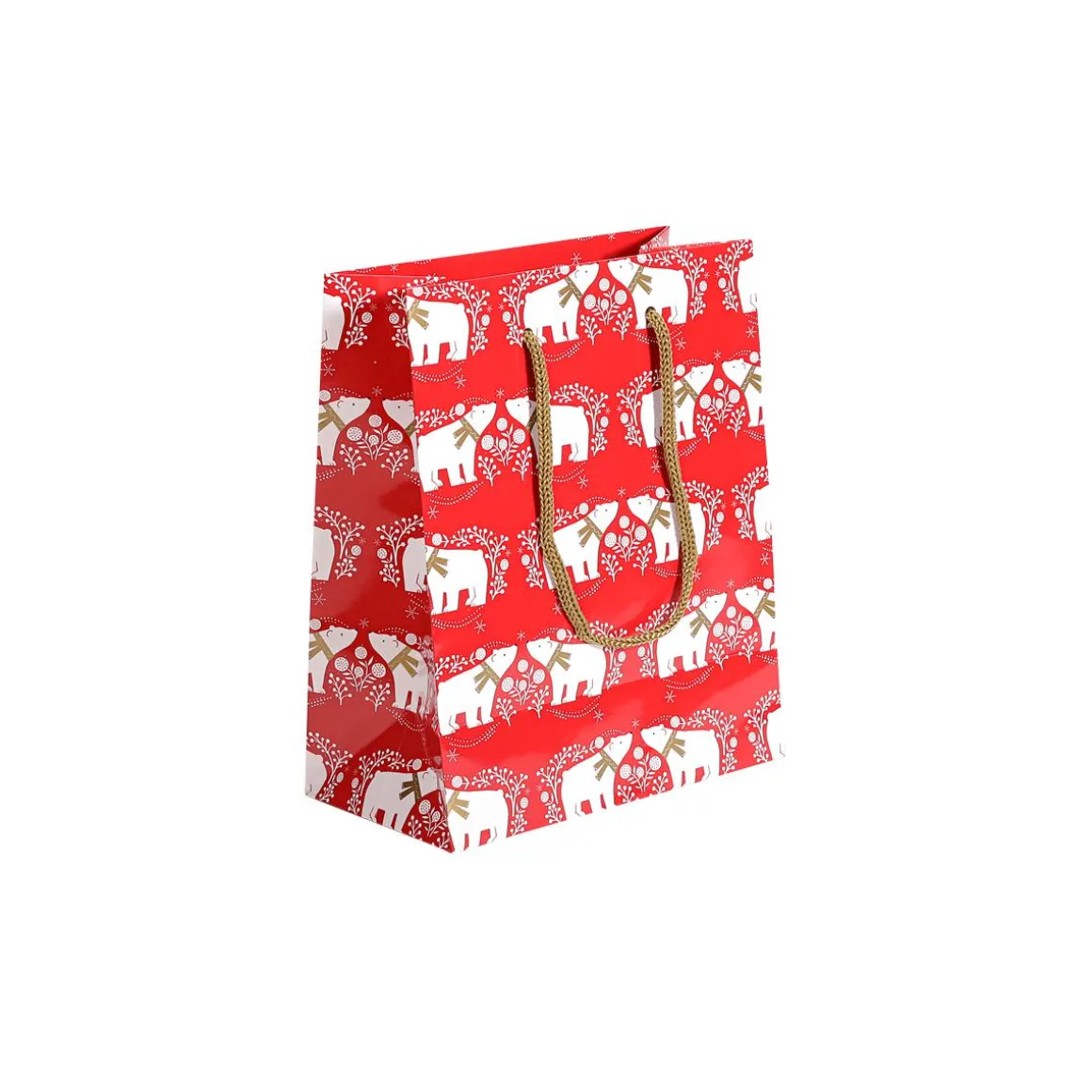 Bolsa De Regalo Oso Polar Pack De 12 23 X 19 X 10 Cm, 150 Gr/m