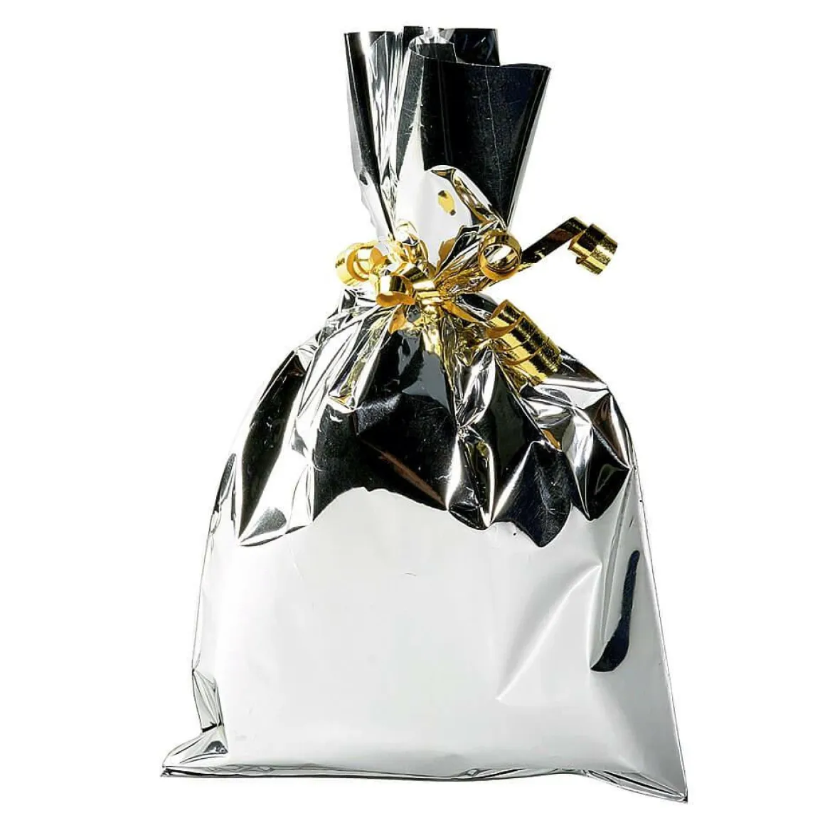 Bolsa De Regalos, Brillante, Plata, 15 X 25 Cm