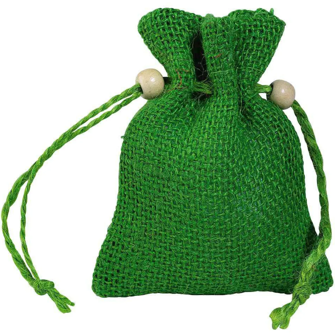 Bolsita De Yute, 10 Cm, Verde