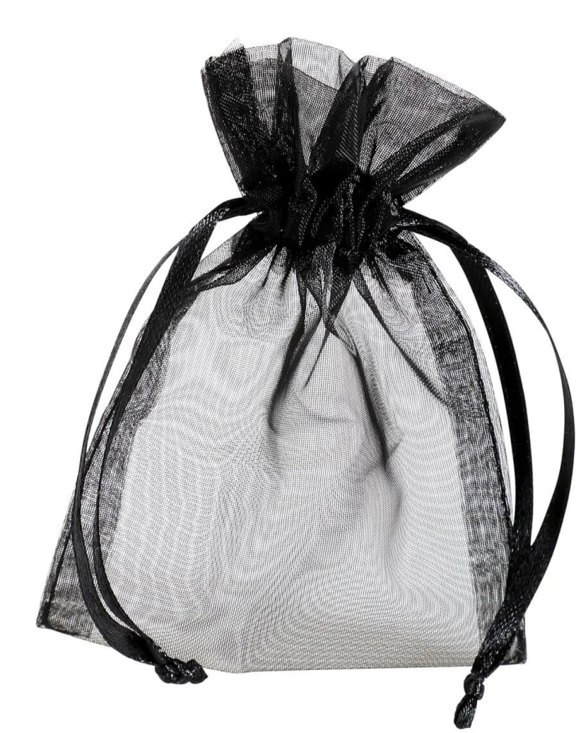 Bolsitas De Organza 10 Cm, 50 Piezas, Negro