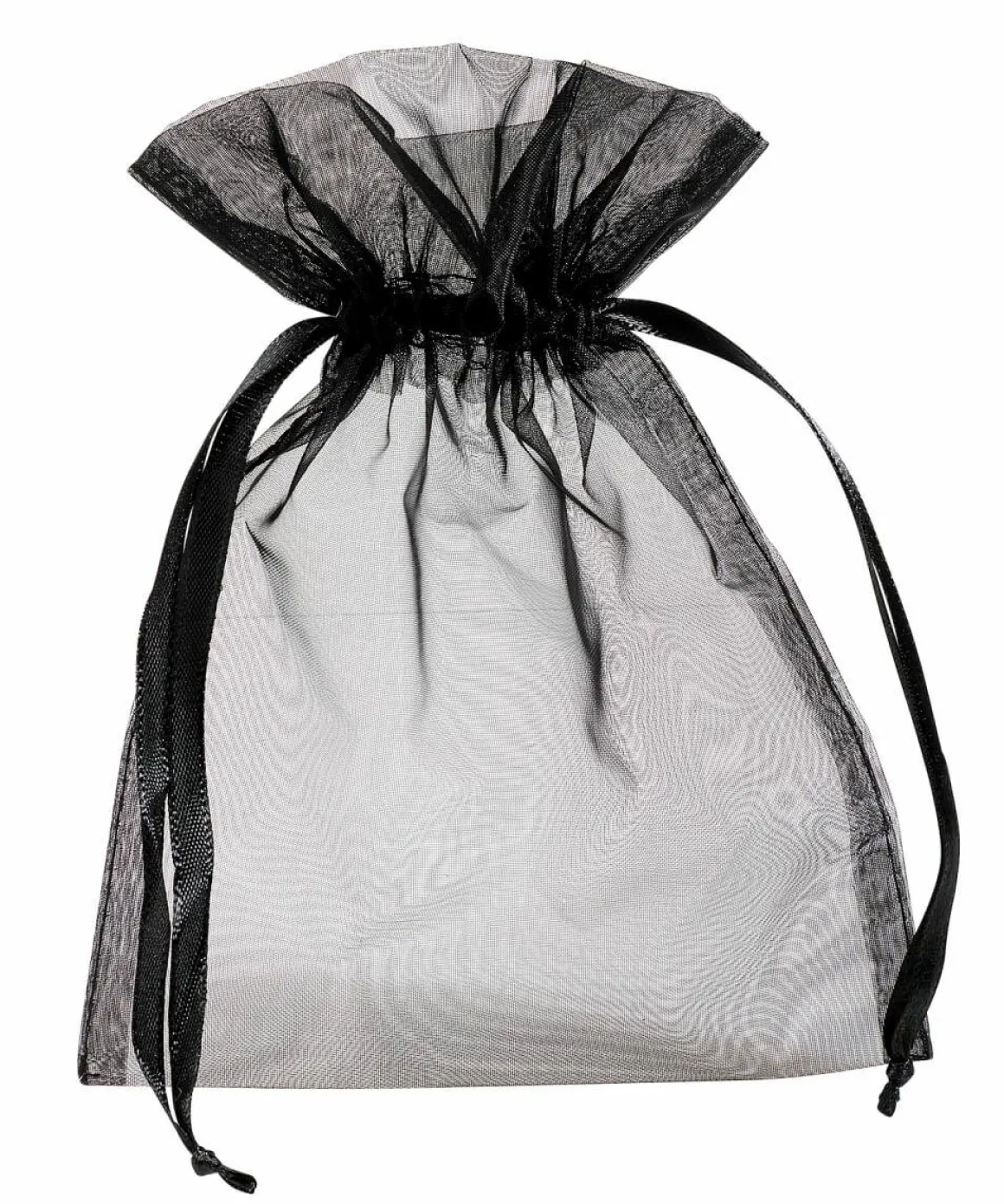 Bolsitas De Organza 18 Cm, 50 Piezas, Negro