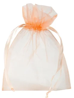 Bolsitas De Organza 18 Cm, 50 Piezas, Albaricoque