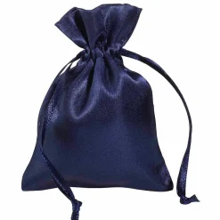 Bolsitas De Satén 10 Cm, 30 Piezas, Azul Oscuro