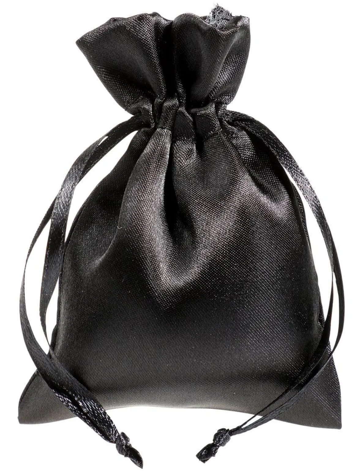 Bolsitas De Satén 10 Cm, 30 Piezas, Negro