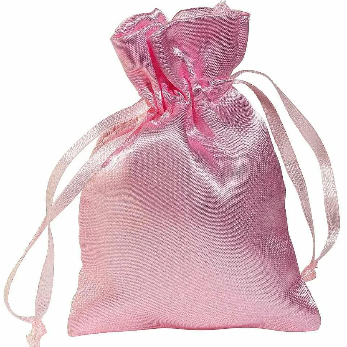 Bolsitas De Satén 10 Cm, 30 Piezas, Rosado